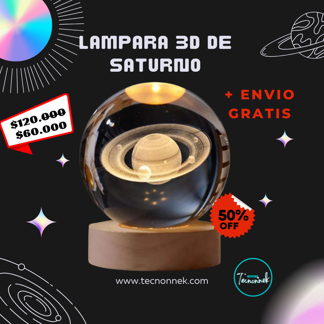 3d Lampara De Noche Led Galaxia Bola Cri