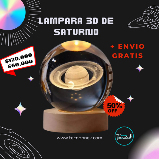 3d Lampara De Noche Led Galaxia Bola Cri