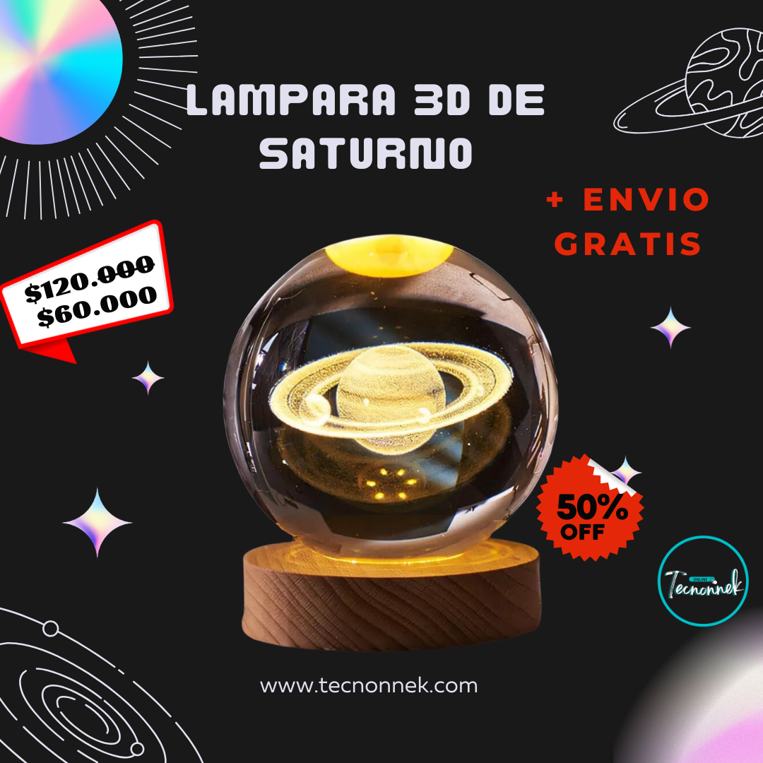 3d Lampara De Noche Led Galaxia Bola Cri