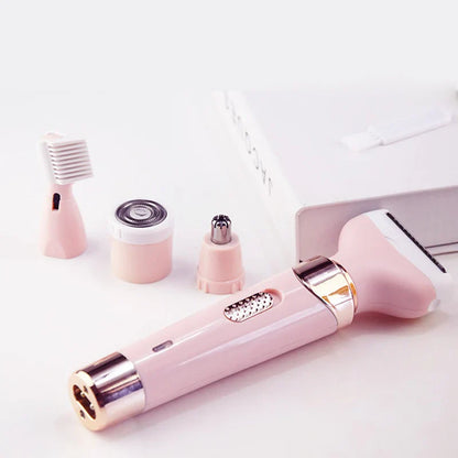Depiladora Eléctrica Para Mujer Recargable 4 En 1