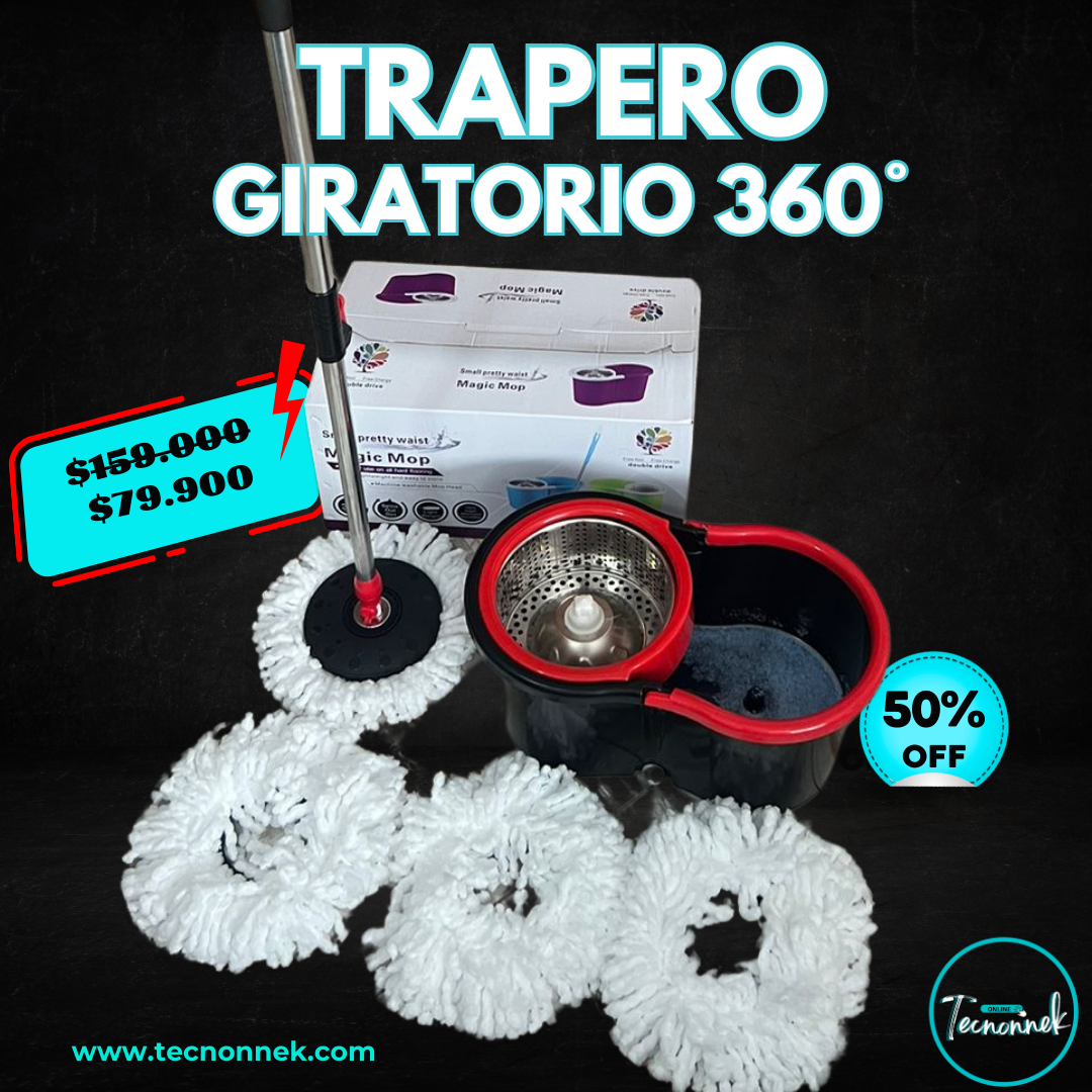 Trapero autoescurrible 360°