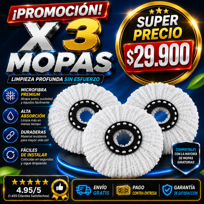 COMBO EN PROMO X 3 MOPAS SUPER GRADES