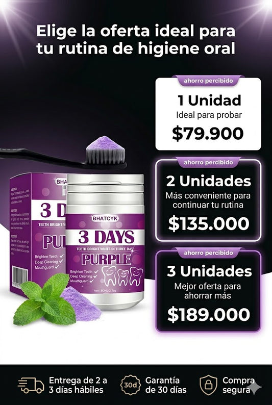 Purple Toothpowder Dental
