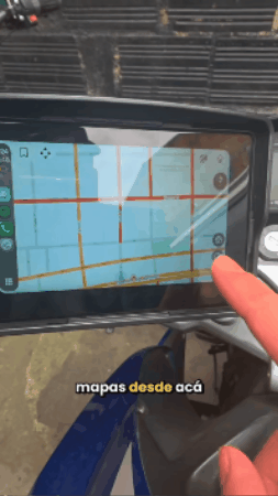 🔥🏍️Pantalla Tactil Para Moto Android Auto Y Carplay🏍️🔥
