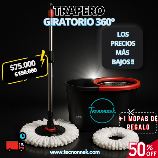 TRAPERO GRANDE EXCLUSIVO + 1 MOPA DE REGALO 🚚 ¡ENVÍO GRATIS a todo el país!